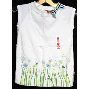 NWT 2004 Gymboree Dandelion Wishes Shirt Flower Hem Early Spring Bow sz 6